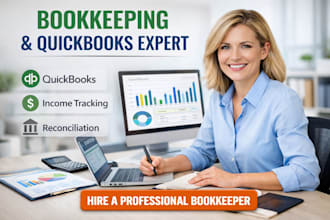 manage bookkeeping income expense tracking quickbooks reconciliation