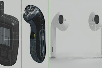 do product cad design, 3d cad modeling for 3d printing and prototyping