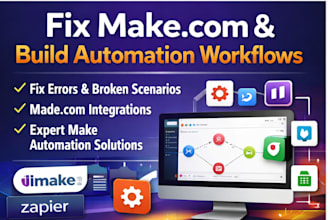 fix make com, made com, setup make com automation, make workflow, make expert