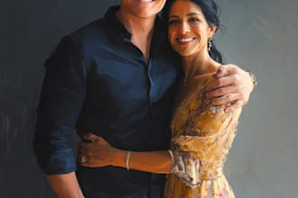 design couple portrait wedding portrait