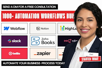 integrate webflow forms gohighlevel CRM twilio notion slack zapier ai automation