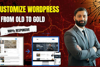 redesign or customize wordpress website