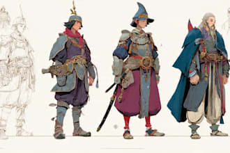character concept art and character design
