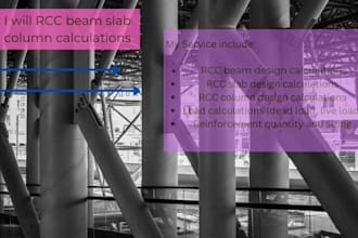 rcc beam slab column calculation