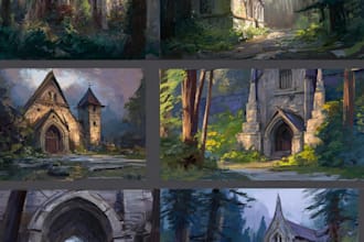 draw environment concept art