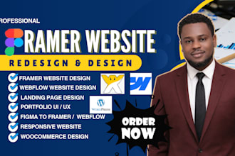 design or convert figma to framer agency brand website landing page portfolio ai