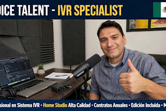 record high quality professional voice over for IVR
