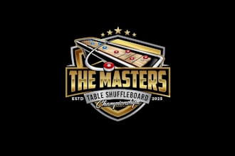 create exclusive and marvelous shuffleboard logo design