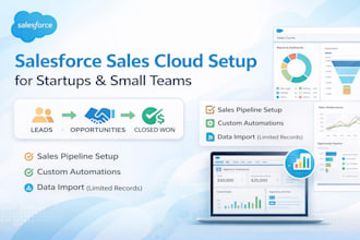 set up salesforce sales cloud for startups and small businesses