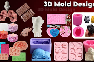design 3d cad silicone molds, cookie cutters, and sheet metal for manufacturing