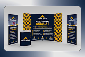 design trade show booth, backdrop, exhibition stand, pop up display