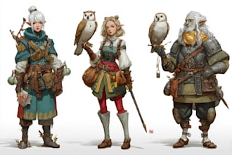 fantasy character art and fantasy character art