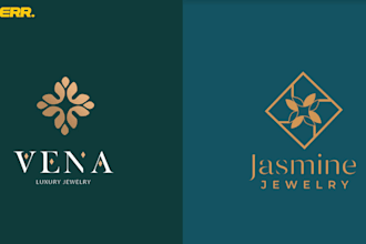 design luxury and modern jewelry logo