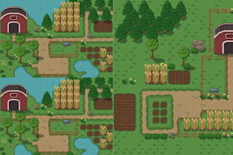 make pixel art tileset pixel top down map tileset rpg tileset indle games asset
