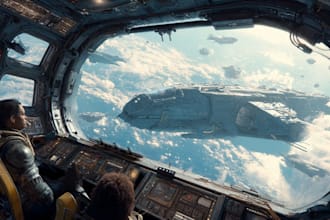 draw sci fi illustration and sci fi sci fi illustration