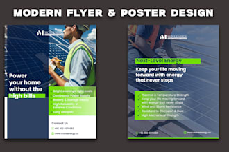 design modern poster and flyer for your brand