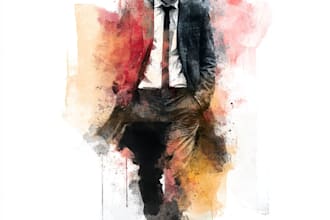 hand drawn artistic watercolor art