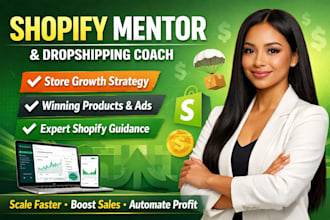 shopify marketing mentor dropshipping coach shopify virtual assistant expert
