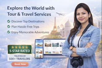 develop a tour and travel website for lead generation