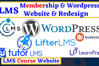 build membership wordpress lms website tutor lms pro learndash masterstudy sites