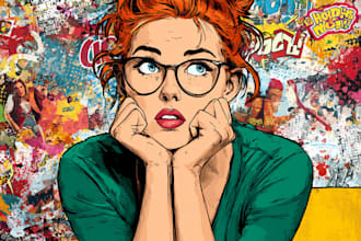 do creative pop art illustrations