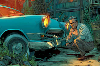 draw comic book,strip,novel illustration