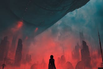 design fantasy, sci fi, horror and dystopian book cover art