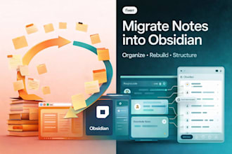 organize, migrate and rebuild your notes into obsidian, obsidian setup