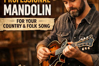 record professional mandolin for your country or folk song