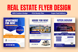 design real estate flyer, property flyer, open house flyer, realtor, brochure
