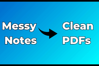 turn your long messy notes into clean organized study pdfs