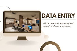 do accurate data entry, web research, copy paste