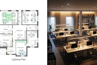create 2d and 3d lighting design of your project