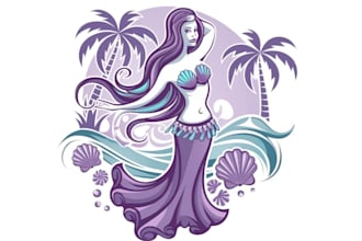 create a unique beach logo for your brand