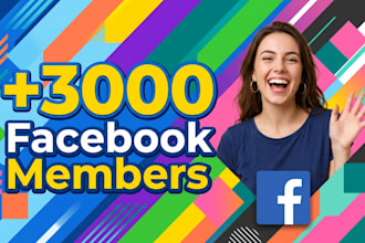 provide you 3000 facebook members fast