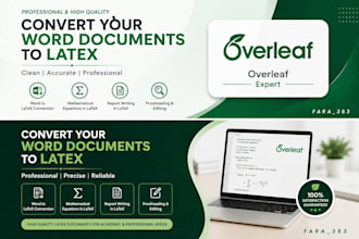 convert word document to latex on overleaf