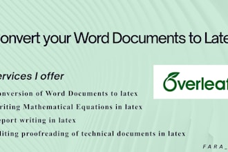 convert your word document to latex format