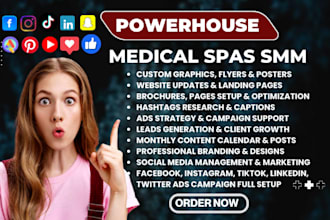 manage social media ads for med spas dentist healthcare clinics doctor surgeon