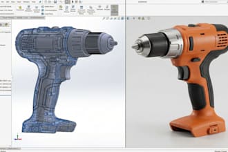 create solidworks product design for manufacturing, prototyping and 3d printing