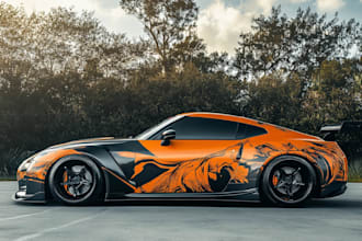 do vehicle wrap design, car wrap design, van wrap design