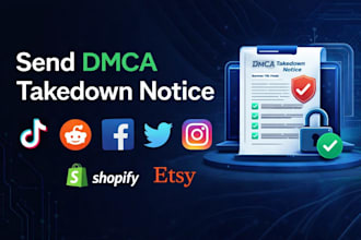 takedown harassing defaming content from tiktok, reddit, twitter, facebook dmca