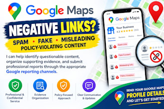 remove fake negative google maps links