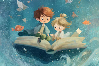 create book design or children book art