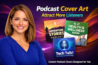 create podcast cover art podcast thumbnail banner that attracts more listeners