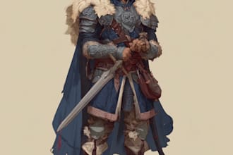 draw dnd character art and dnd character art