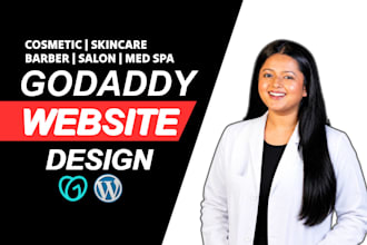 do cosmetic, skincare, spa, barber, salon, wig website and store on wix, godaddy