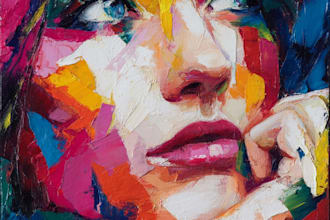 do professional abstract art illustration