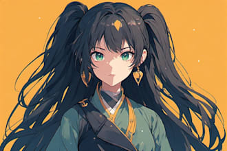 draw anime, fan art portrait illustration