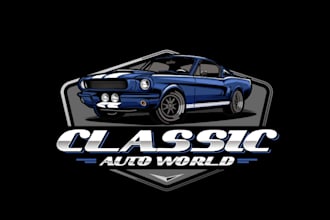 design automotive auto detailing car washing car painting classic car logo