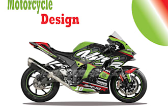 do unique bike, motorcycle any vehicle wrap design